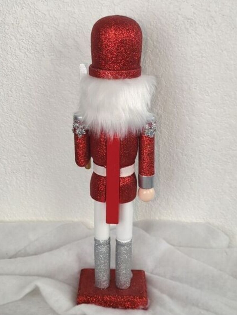 14" Wooden Nutcracker Glittering Soldier Santa Claus! Price Firm! - Picture 8 of 15